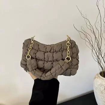 Сумка на одно плечо подмышкой из хлопка, сумка для одежды в виде облака, простая сумка, универсальная, красивая, новый стиль, зима