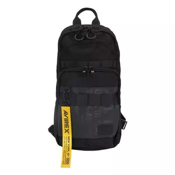 Сумка на одно плечо, размер L AVX601, черная [Avirex]