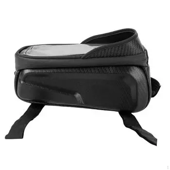 Сумка на переднюю раму велосипедного телефона, сумка на руль с верхней трубкой, сумка для хранения велосипеда с жестким корпусом, водонепроницаемый аккумулятор