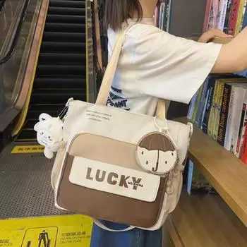 Сумка на плечо для учащихся начальной школы, женская большая сумка, большая вместительная сумка для книг красный