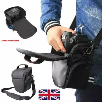 Сумка на плечо для зеркальной фотокамеры Nikon Canon EOS Sony Водонепроницаемая противоударная сумка чёрный