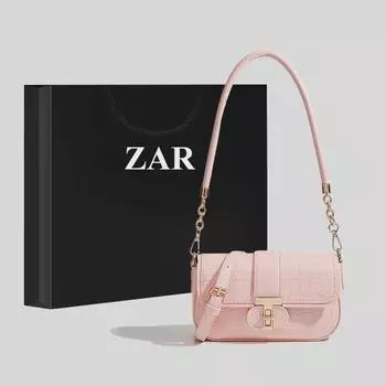 Сумка на плечо и через плечо с французским узором «крокодил» Peach Oolong Square – летний модный тренд