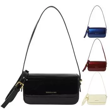 Сумка на плечо из лакированной кожи в стиле ретро для женщин, роскошная брендовая сумка через плечо, сумка подмышки, красная сумка-клатч с верхней ручкой, женская сумка чёрный