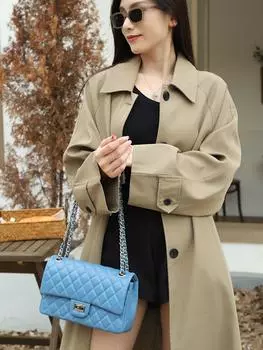 Сумка на плечо с сеткой из овчины и новая универсальная маленькая квадратная сумка для поездок на работу, женская высококачественная сумка через плечо 26cm бездна