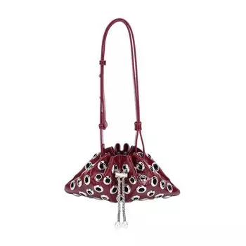 Сумка на плечо с заклепками Spicy Girl, полая сумка-кроссбоди на шнурке, модная сумка под мышкой в стиле Y2k, женская красный
