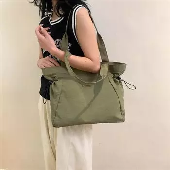 Сумка на плечо женская большая вместительная сумка пригородная сумка чёрный