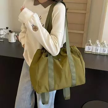 Сумка на плечо Женская оксфордская сумка Рюкзак для пригородных поездок Большая вместительная сумка бежевый