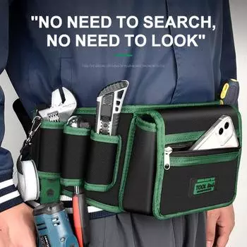Сумка на пояс для инструментов электрика, многофункциональная сумка для хранения, ткань Оксфорд, портативная, водонепроницаемая, износостойкая, специальная сумка для инструментов