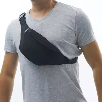 Сумка на пояс для женщин и мужчин, черная поясная сумка, сумка для телефона на открытом воздухе One Size