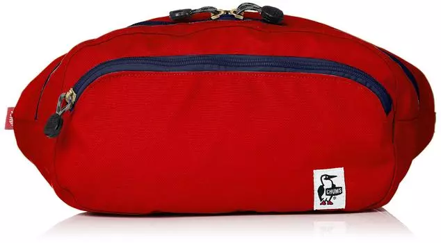 Сумка на пояс Eco Oval Waist Pack красная [Chums]