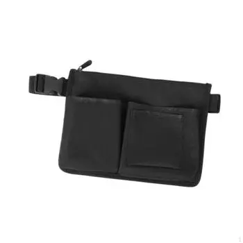 Сумка на пояс медсестры, регулируемая, для хранения медицинских принадлежностей, ключей, перчаток, мужчин чёрный