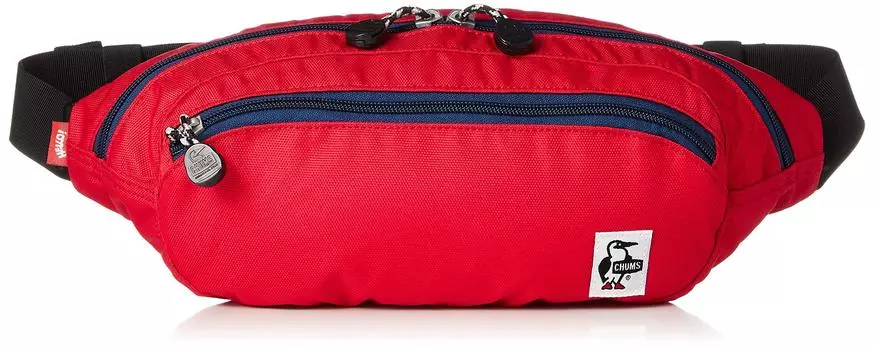 Сумка на пояс Recycle Small Oval Waist Pack Red [Chums]