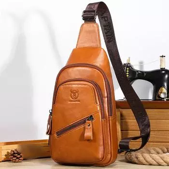 Сумка на ремне из натуральной кожи, мужская сумка на плечо в стиле ретро, нагрудная сумка с несколькими карманами и USB-портом для зарядки кофейный