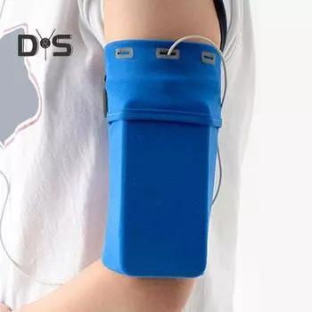 Сумка на руку для телефона, высокоэластичная, противоскользящая, с отверстием для наушников, водоотталкивающая, легкая, для фитнеса, бега, бега, спорта на открытом воздухе, для мобильного телефона L серый