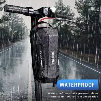 Сумка на руль для электрического скутера, водонепроницаемая версия, передняя сумка для электрического скутера Xiaomi Mijia/Sedway ES/Ninebot/складной велосипед Eva 2L