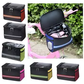 Сумка на руль шоссейного велосипеда, большой чехол для хранения велосипедов спереди, водонепроницаемая сумка для телефона, сумка-органайзер для рамы велосипеда красный