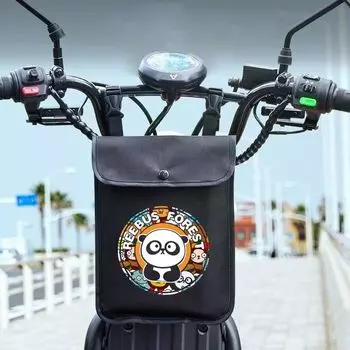 Сумка на руль велосипеда из холщовой ткани, 1 шт. - Передняя сумка для велосипеда, Сумка на руль велосипеда | Водонепроницаемая сумка для хранения руля велосипеда, (К)