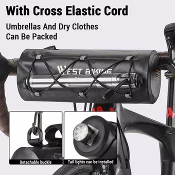 Сумка на руль велосипеда Маленькая сумка на руль велосипеда Удобные передние сумки для велосипеда Сумка для хранения руля чёрный