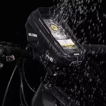 Сумка на руль велосипеда с сенсорным экраном, водонепроницаемая передняя рама, верхняя трубка, сумка для велосипеда, большая вместимость Type 1