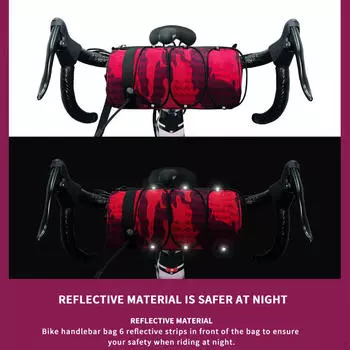 Сумка на руль велосипеда, сумка на раму велосипеда спереди для женщин и мужчин, Red
