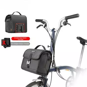 Сумка на руль велосипеда водонепроницаемая 4L-7L велосипедная изолированная передняя сумка корзина подходит для адаптера складного велосипеда Brompton