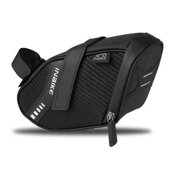 Сумка на седло велосипеда Водонепроницаемая сумка на сиденье велосипеда Светоотражающая сумка на заднее сиденье велосипеда Ультралегкий хвост чёрный