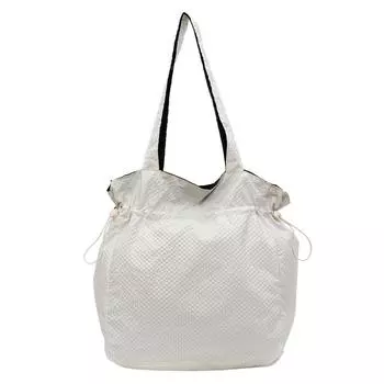 Сумка на шнурке однотонная сумка для покупок женская сумка дорожная сумка для поездок на работу на плечо чёрный/бежевый