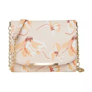 Сумка на слинге с цветочным принтом для женщин и девочек 7 x 3 x 5 in