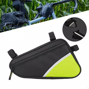 Сумка на велосипедную раму для хранения необходимого снаряжения синий