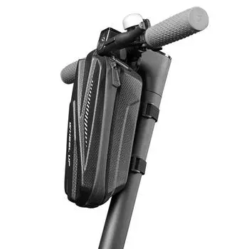 Сумка на верхнюю трубку из ЭВА Сумка на руль Сумка для велосипеда Передняя сумка Аксессуары для велосипеда 2L чёрный