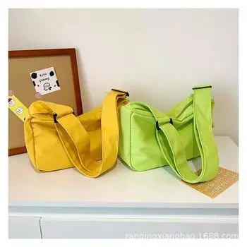 Сумка на заказ женская трендовая свежая японская студенческая сумка через плечо из холста можно нанести индивидуальный логотип