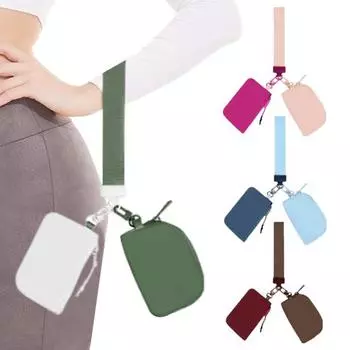 Сумка на запястье с двумя съемными карманами, женский водонепроницаемый кошелек с застежкой-молнией, портативный, для поездок на работу, путешествий и шопинга синий