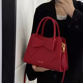 Сумка невесты на свадьбу и банкет, женская, осень-зима, новые, красные, универсальные, сумки через плечо, темпераментная сумка через плечо для поездок на работу