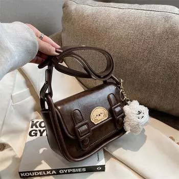 Сумка Niche Cambridge, женская сумка через плечо высокого класса, сумка-мессенджер в иностранном стиле, универсальная сумка подмышкой, маленькая квадратная сумка коричневый