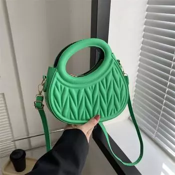 Сумка Niche Design 2024, новая сумка ранней весны, женская модная простая сумка-мессенджер, повседневная трендовая сумка через плечо чёрный