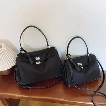 Сумка Niche Design большой емкости, осень 2024 года, новая фактурная сумка-тоут, модная сумка-мессенджер, большая сумка через плечо Small (27 * 9 * 21)