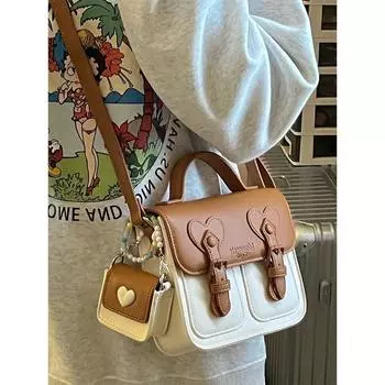 Сумка Niche Design Lady Lovely Cambridge Bag Маленькая квадратная сумка через плечо на одно плечо фиолетовый