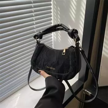 Сумка Niche Design женская 2024 новая модная ретро портативная сумка-седло текстура персонализированная сумка-мессенджер через плечо