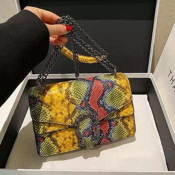 Сумка Niche Design, женская новая сумка высокого класса, сумка-мессенджер в стиле ретро, сумка через плечо, сумка через подмышку, цепочка, сумка жёлтый