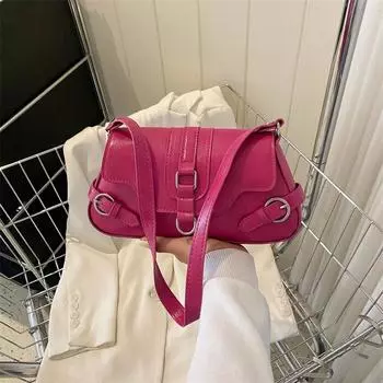 Сумка Niche Design, женская сумка 2024 года, осень и зима, новая простая повседневная сумка через плечо, модный тренд, сумка под мышкой белый