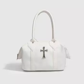 Сумка Niche Dumpling Bag Большая вместимость Модная сумка Cross Tote на одно плечо Сумка подмышкой белый