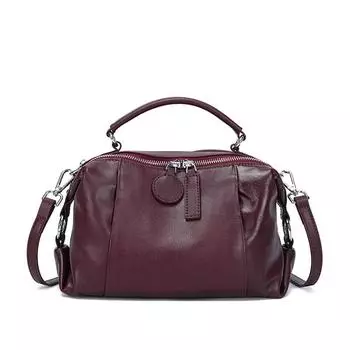 Сумка Niche Handbag Новая сумка через плечо из коровьей кожи с верхним слоем Универсальная сумка через плечо в стиле ретро для поездок на работу