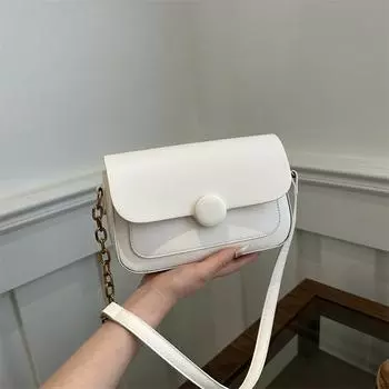 Сумка Niche premium underarm bag женская 2024 новая однотонная корейская версия маленькая квадратная сумка модная сумка через плечо сумка-мессенджер белый