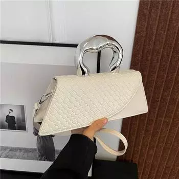 Сумка Niche с крокодиловым узором женская 2024 новая осенняя сумка через плечо женская сумка через плечо сумка с текстурой премиум-класса чёрный