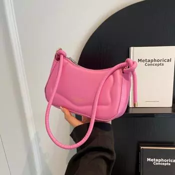 Сумка Niche Texture, женская, летняя, 2024 года, новая модная, сумка через плечо, повседневная, в иностранном стиле, сумка-мессенджер, сумка-багет белый