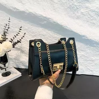 Сумка Niche underarm 2024 новая текстура цепная сумка на плечо сумка высокого класса модная сумка-мессенджер женская сумка чёрный