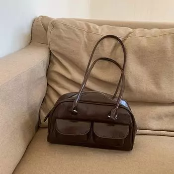 Сумка Niche Underarm Bag для женщин – новая модная сумка весна/лето 2025 года, универсальная сумка большой вместимости для поездок на работу 26x8x15cm белый