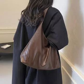 Сумка Niche underarm bag женская 2024 новая ретро простая сумка-тоут повседневная вместительная универсальная сумка через плечо