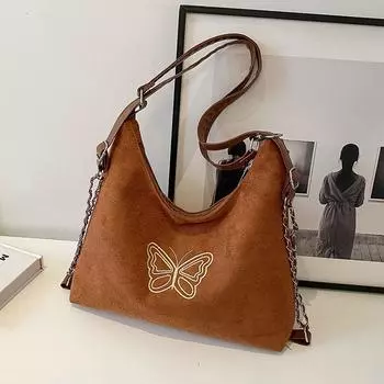 Сумка Niche Underarm женская модная ретро сумка через плечо большой емкости сумка для поездок на работу коричневый