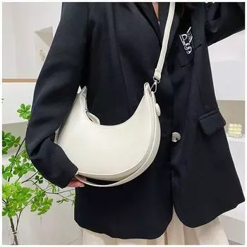 Сумка Niche женская летняя 2024 года популярная новая модная универсальная высококачественная фактурная модная сумка через плечо сумка подмышкой чёрный